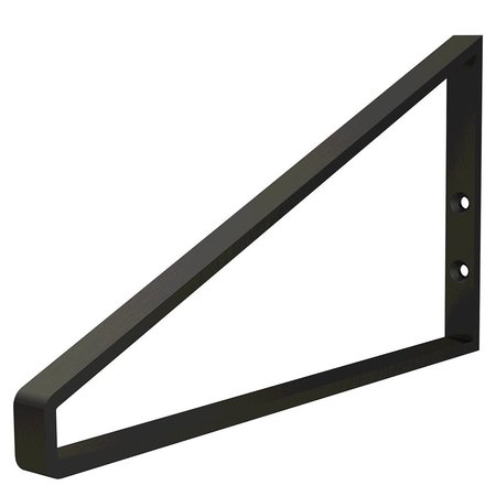 DESIGNS OF DISTINCTION 12" Mid-Century Triangle Bracket - Flat Black 01651270WR1